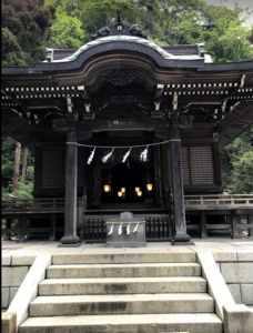 Main building in Gongora Jinja shrine.